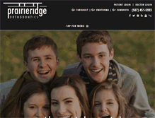 Tablet Screenshot of prairieridgeortho.com